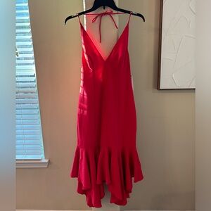 Elegant Craberry Color Dress